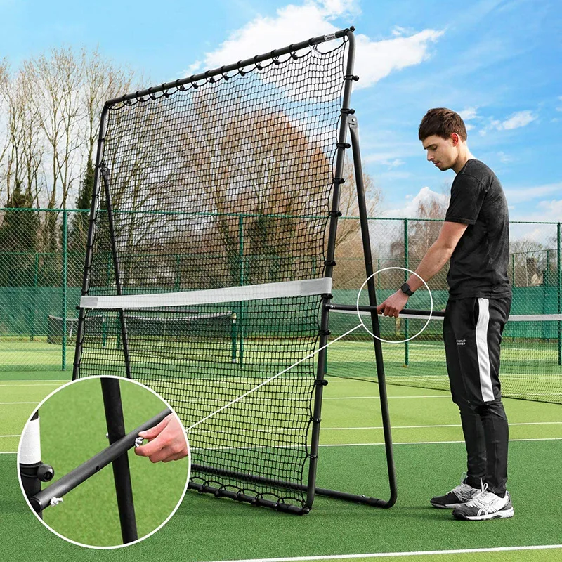 Goalkeeper Cricket Batting Practice Net, Baseball Rebound Net, 2 in 1 Training Aid, Portable Durable Net for Cricket Baseball