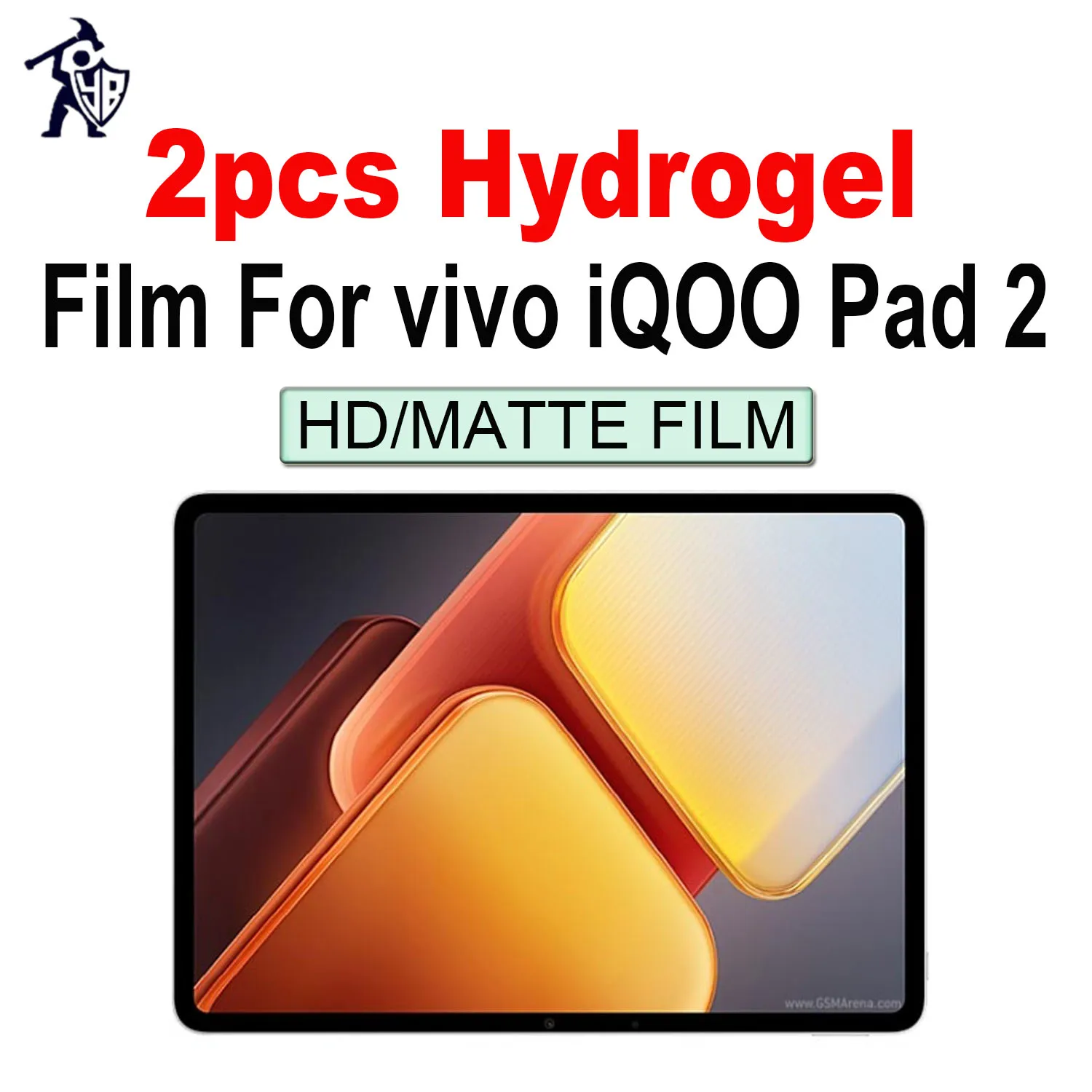 2 stücke Tablet Screen Protectors Für vivo iQOO Pad2 HD Matte Anti Fingerabdrücke Volle Abdeckung Weichen Film Schutzhülle Nicht glas