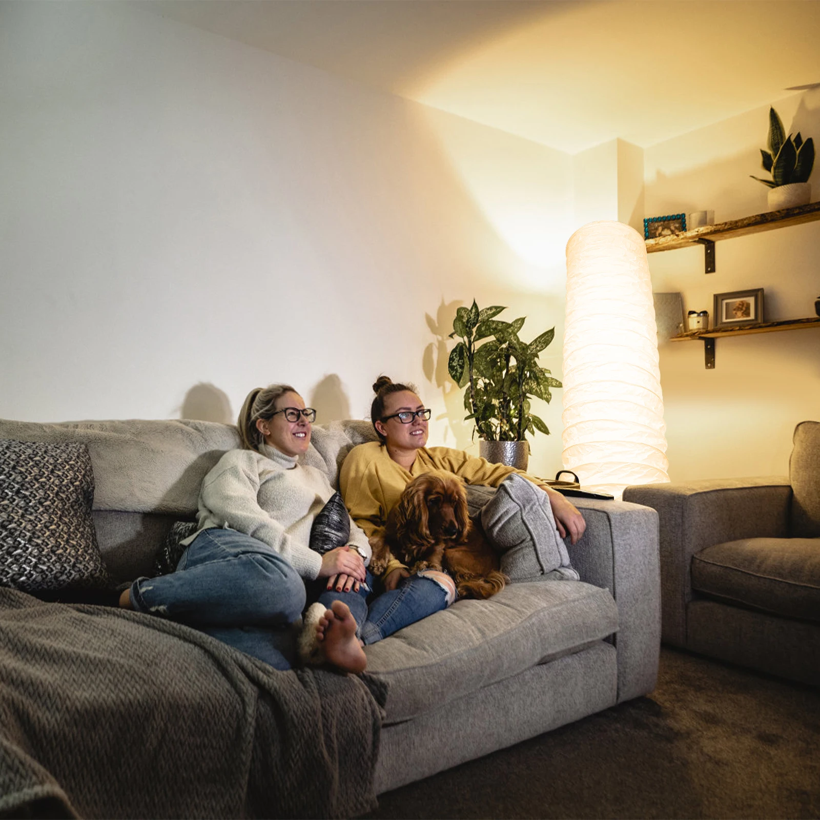 

Nordic Simple Floor Lamp Lamps Paper Shade Household Standing Replacement Lampshade