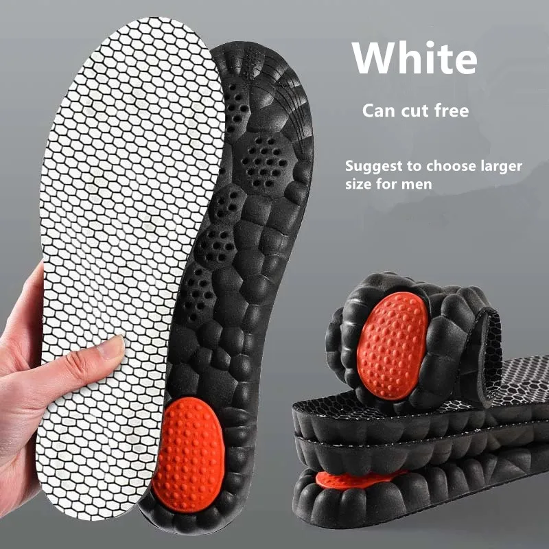Graphene Sports Insoles Unsex Massage Arch Cushion High Resilience Anti-odor Antimicrobial Breathable Sweat Wicking inserts