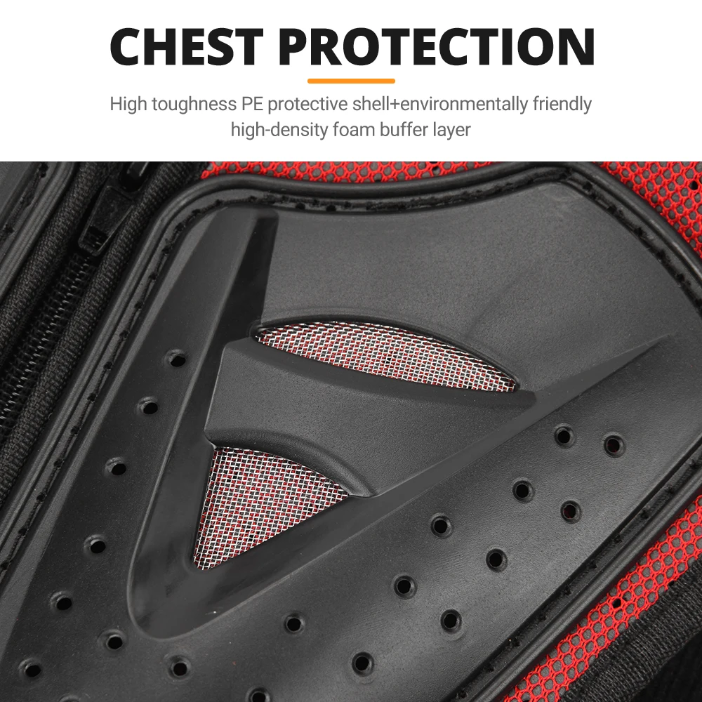 Kid's Motorcycle Armor Vest Protection Motocross Body Armor Jacket Protective Armors Riding Kneepads Elbowpads Moto Full Armor image 6