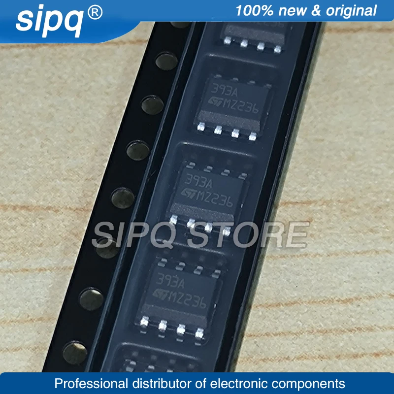 10PCS/LOT LM393ADT LM393A SOP-8 Marking:393A COMPARATOR Brand New and Original In Stock Authentic Product