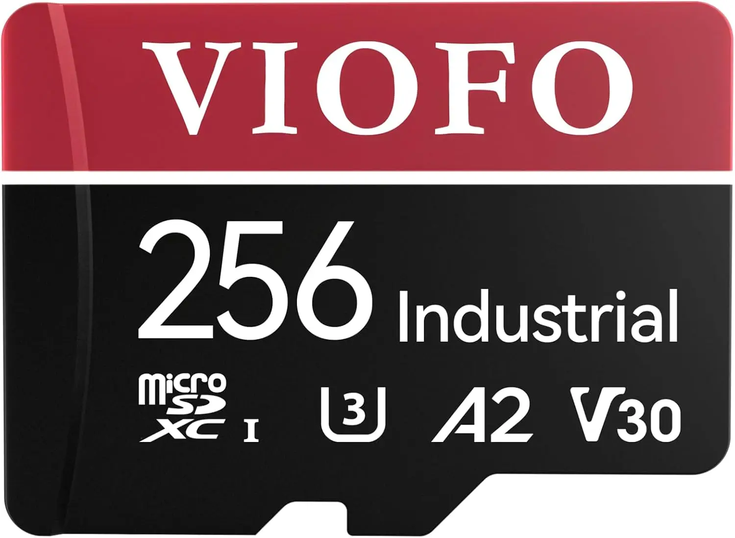 

256GB Industrial Grade microSD Card, U3 A2 V30 High Speed with Adapter for Ultra HD 4K Video Recording