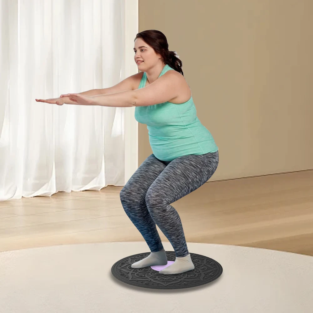 Tabla de equilibrio oscilante, tabla de equilibrio oscilante para Yoga, ejercitador de equilibrio portátil, tabla de estabilidad para ejercicio de cuerpo completo