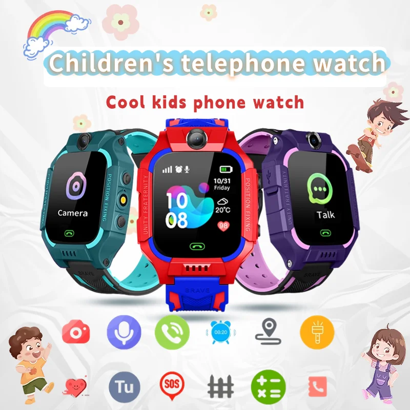 Original Smartwatch Kinder Babyuhr lbs Kinder Smartwatch sos Kamera Telefon Uhr Smartwatch Kinder Kinder uhr Geschenke