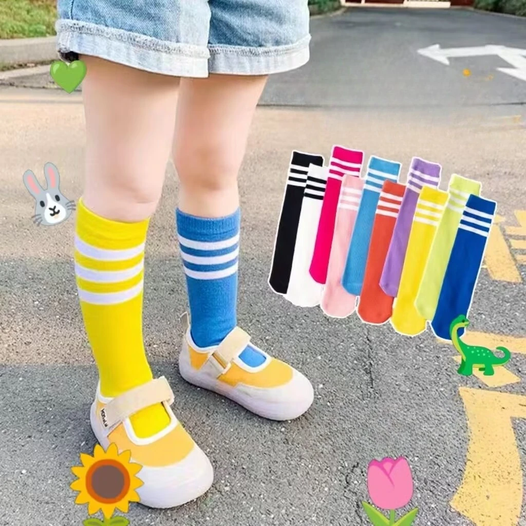 Girl Socks 1-10Years Striped Cotton Socks Korean Style Boys Little Girls Infant Toddler Kids Children Christmas gift