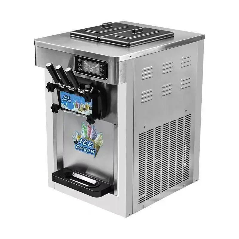 

* FORCommercial Countertop Soft Serve Ice Cream Maker for Yogurt Milk Water-for New Establishments-for Raw Ice Cream Powder&