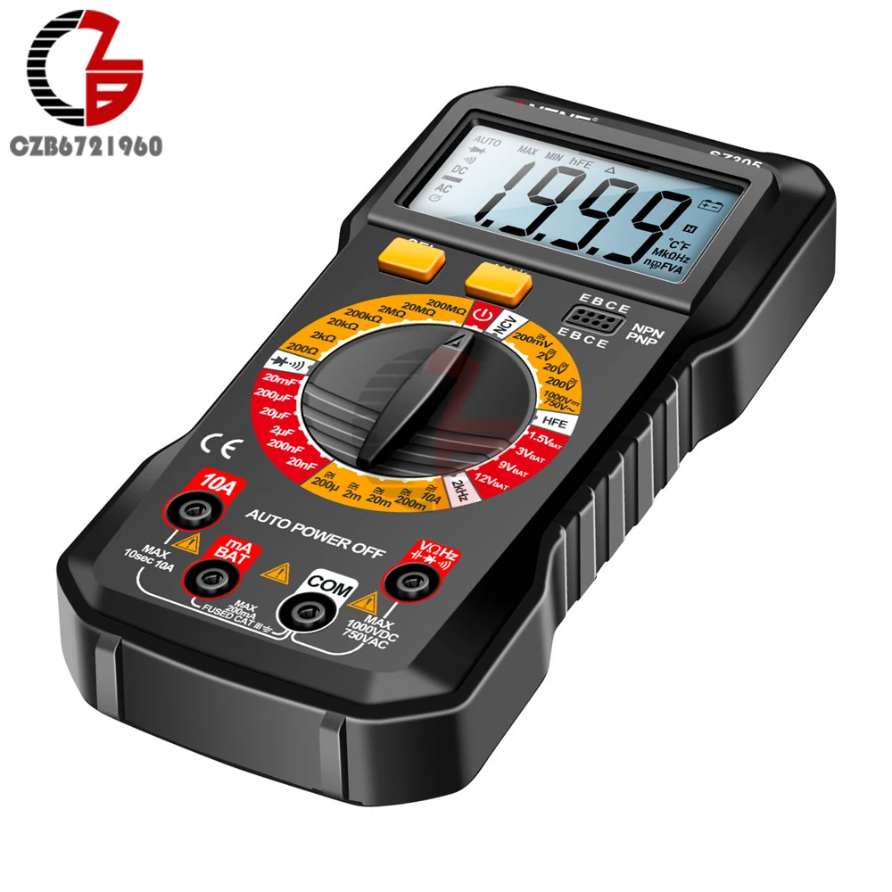 SZ304 SZ305 ANENG Digital Multimeter Volt Ohm Amp Meter Autoranging for AC/DC Current Voltage Resistance Frequency Tester 2000