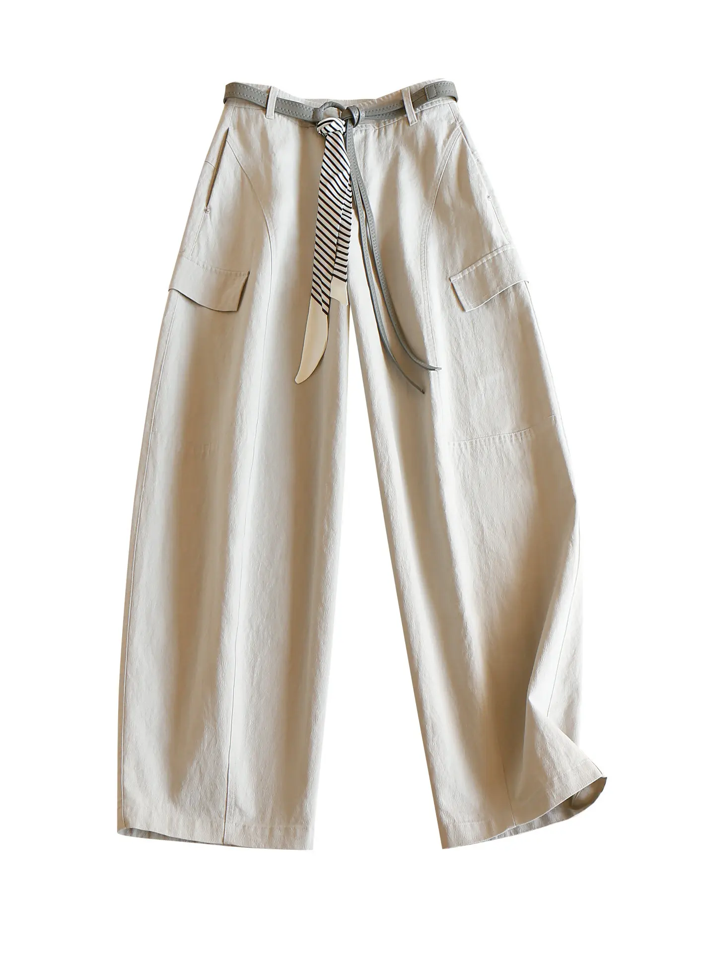 

Safari Style Pants Women Contains Romantic Silk Scarves, Belts, and Sickle Overalls with 25L3 korean fashion