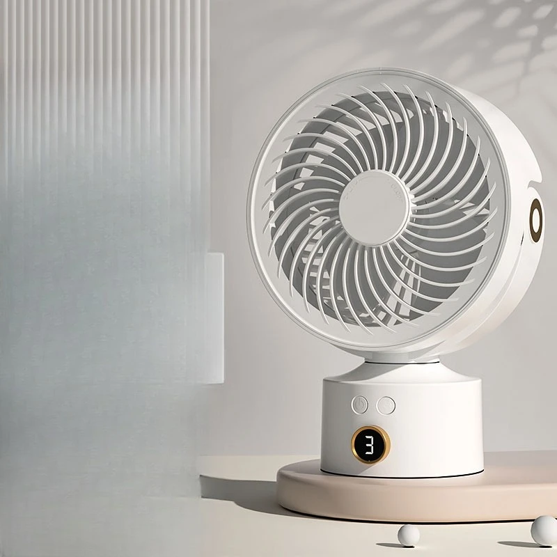 Fan office desktop can shake the head, removable and washable, ultra-quiet, long battery life, large power and large wind