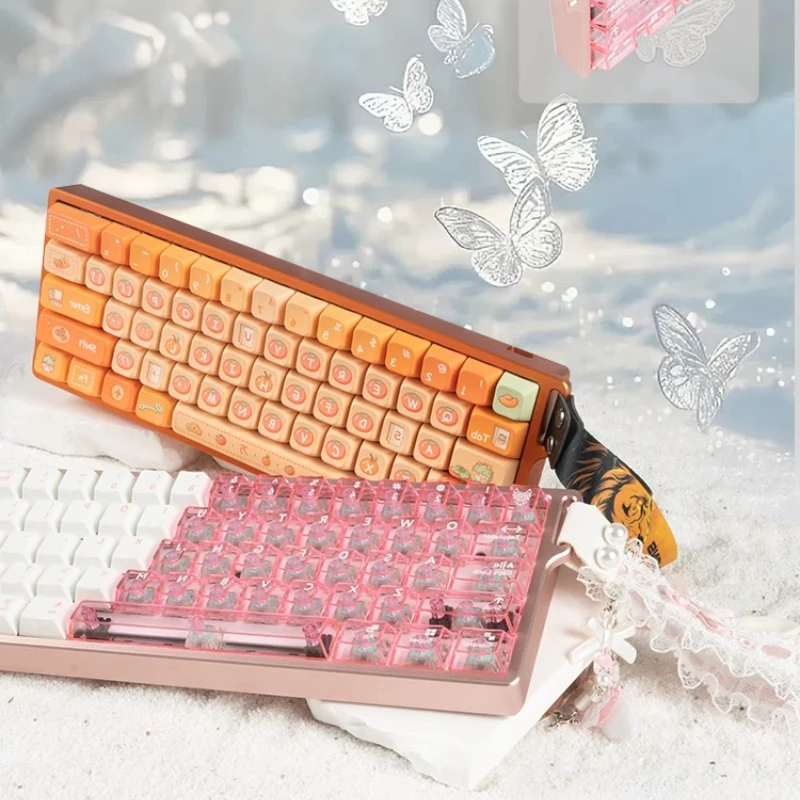 Wotting60HE Mechanical Keyboard Shell Customized CNC Anoded Aluminum Diy Madlions Mad60 HMD66 Keyboard Design Gamers Case Ribbon