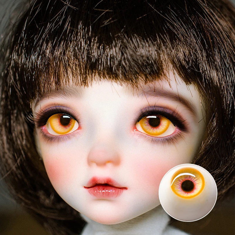 YESTARY Eyes Toys BJD Doll Accessories Plaster 12/14/16/18mm Planet Series DIY Fashion Eye Toy Venus Yellow Doll Toy Girls Gift