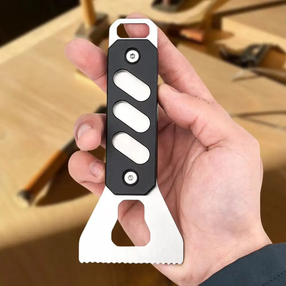 

Multipurpose Aluminum Glues Spreader Scraping Plate Ergonomic Handle Glues Applicator Notched Applicator Handmade