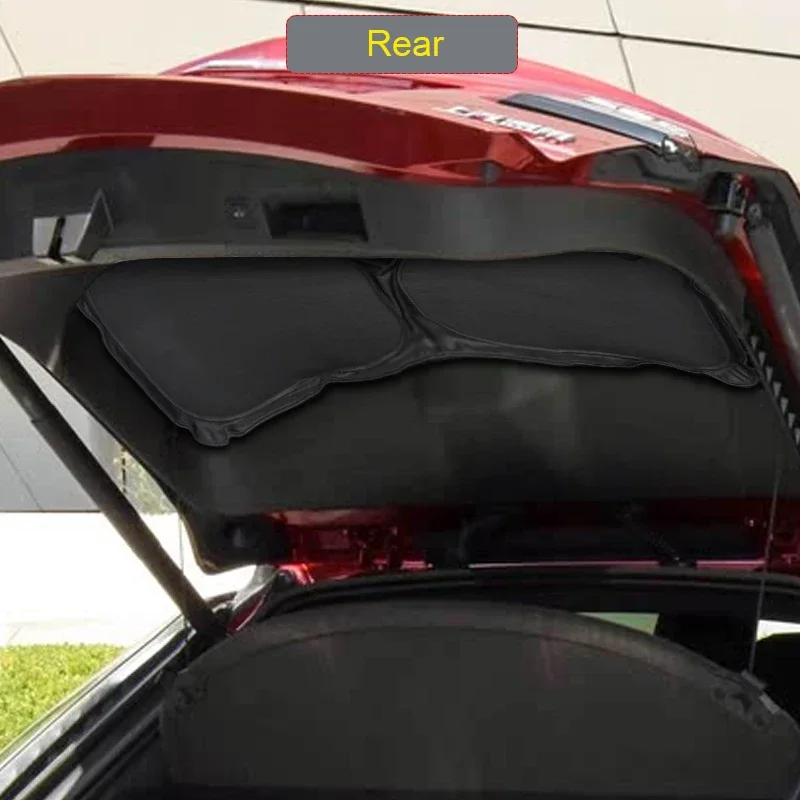 Car Black Window Privacy Sunshade For CADILLAC XT4 2018-Present Heat Insulation Anti-UV Protect Cover Interior Accessory