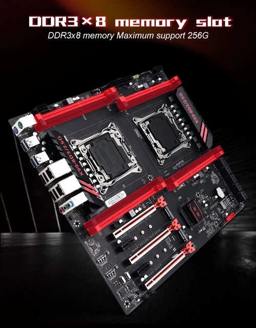 Dual Cpu X99 V3 X99 Dual CPU Motherboard F8D PLUS Intel X99 LGA