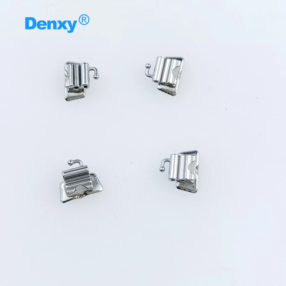 DENXY 20 Sets/80 Stück Kieferorthopädische 1. Molaren-Bukkalröhrchen U2L2 Roth/Mbt T022 Slot Rechteckige Konvertierbare Dental-Bukkalröhrchen – Detail 3
