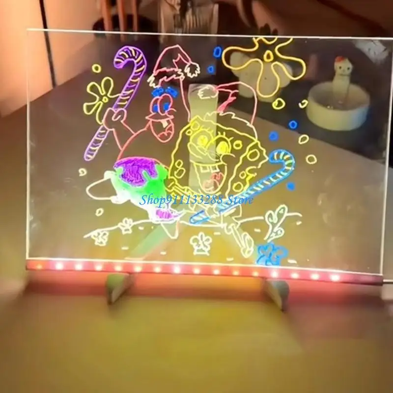 

G88D Multifunctional Light up LED Acrylic Memoboard Illuminated Clear Acrylic Signs