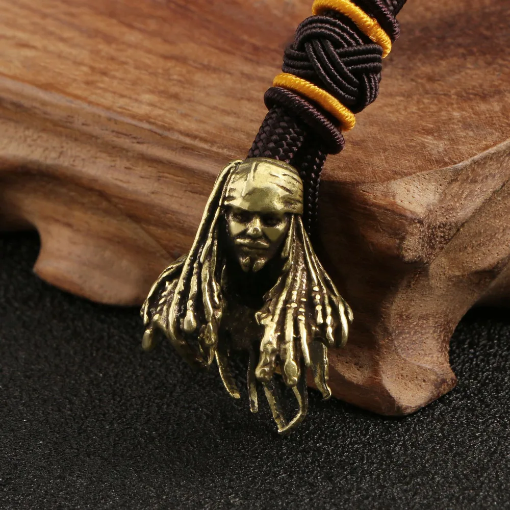 Movie Peripheral Protagonist Pirate Captain Keychain Pendant DIY Mobile Phone Bag Bracelet Pendant with Accessories