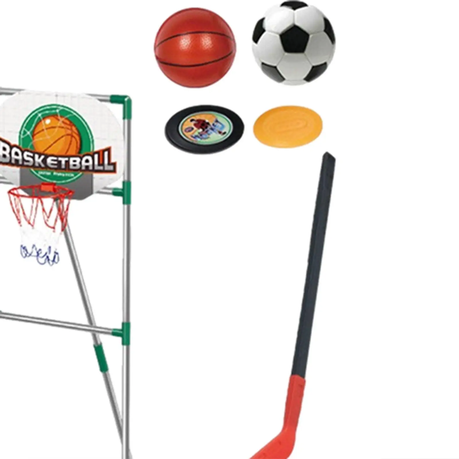 Mainan Olahraga Ringan Multifungsi Hadiah Pesta Ring Basket Anak 3 In 1