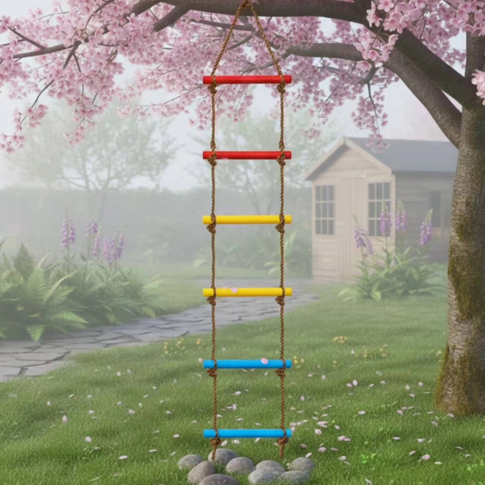 Climbing Rope Ladder with Plas - Rope Climb review and price