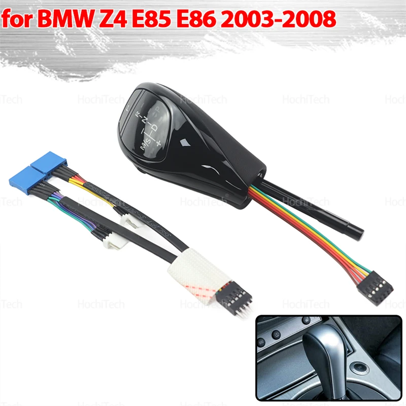 

LED Modified Replacement LED Gear Shift Knob PU Leather Auto Parts for BMW Z4 E85 E86 2003 2004 2005 2006 2007 2008