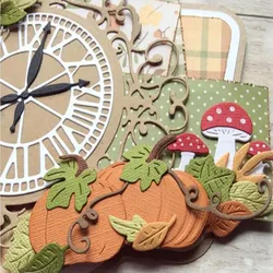 Pumpkins Vines Halloween Metal Cutting Dies Metal Scrapbooking Decoration Embossed Album Card Handicrafts