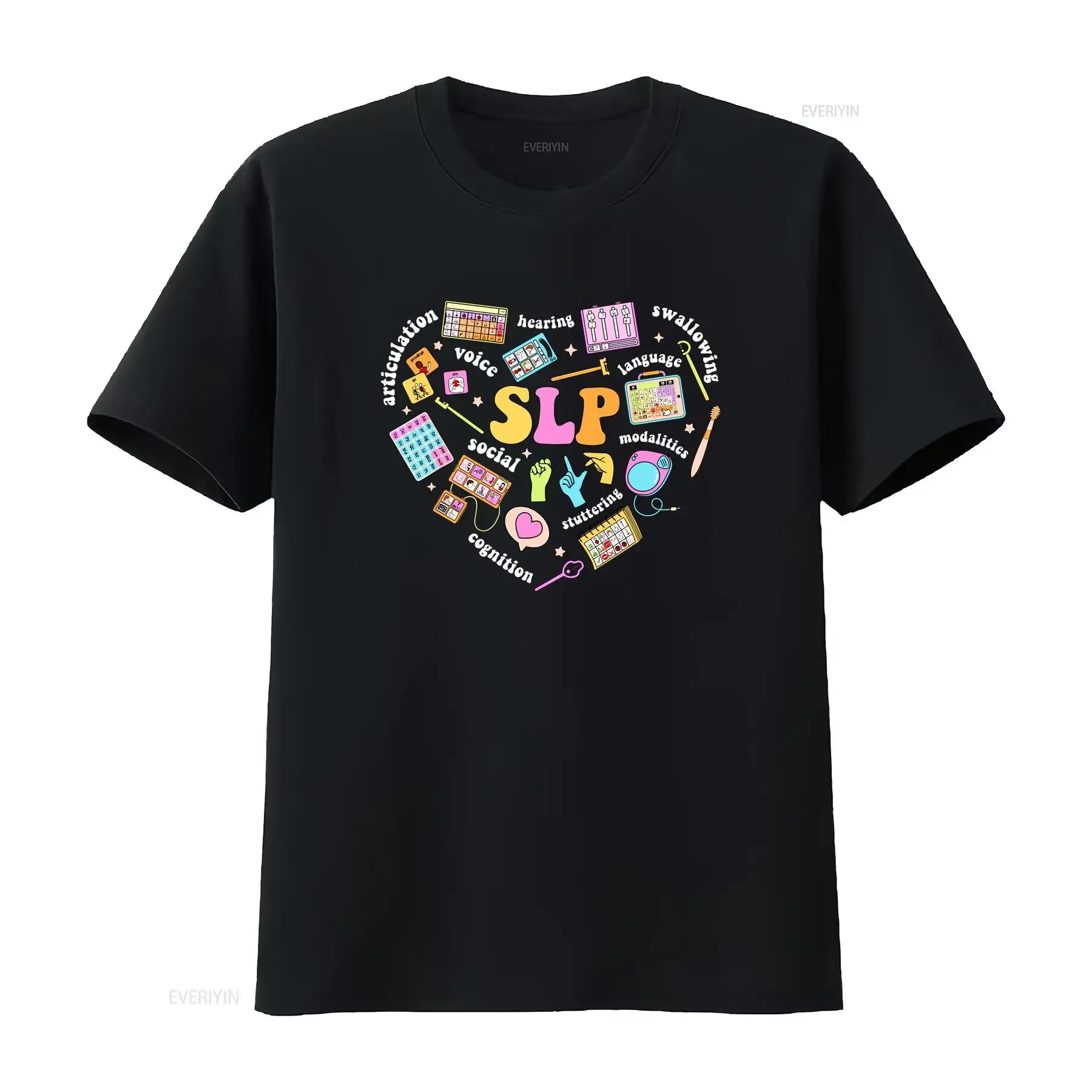 

Футболка Speech Language Pathologist HearT Therapy Slp SweaT Your Words Matter Therapist, винтажная, растянутая, мягкая, повседневная