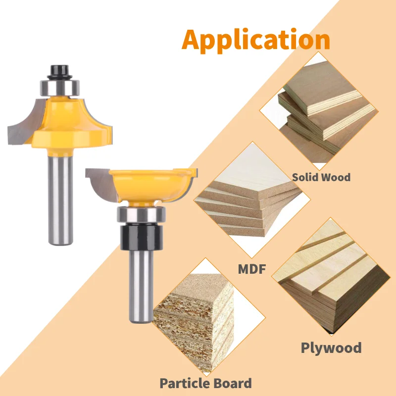 PTA Classical Cove Stile＆Rail Set Router Bit Woodworking Milling Cutter For Wood Bit Face Mill Carbide Cutter End Mill