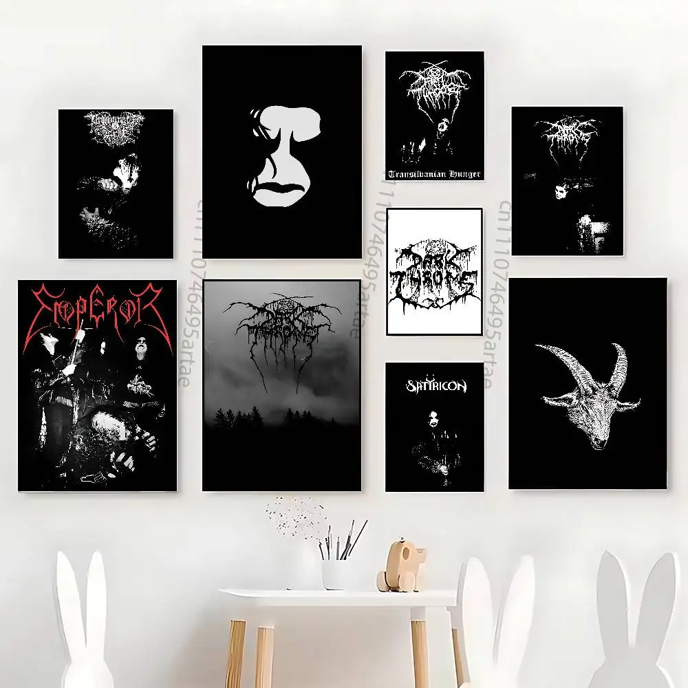 D-Darkthrone B-Band  Poster HD home decor sticky wall waterproof home living room bar aesthetic decor