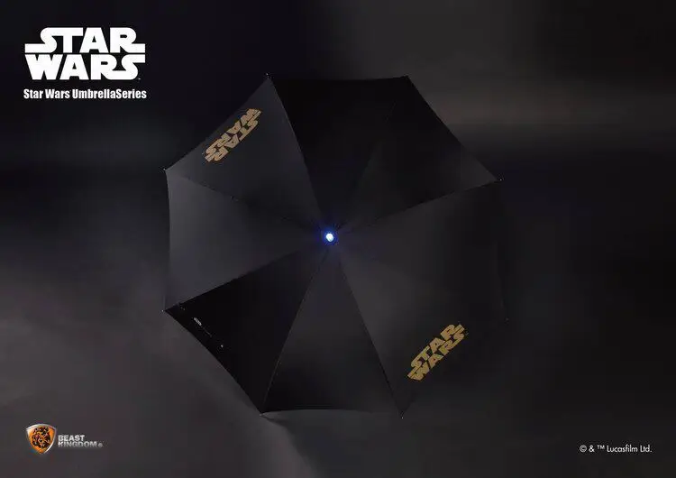 Ready in Stock-Beast Kingdom 1:1 Star Wars LED Illuminated Lightsaber Straight Handle Umbrella Prop Umbrella Toy Gift