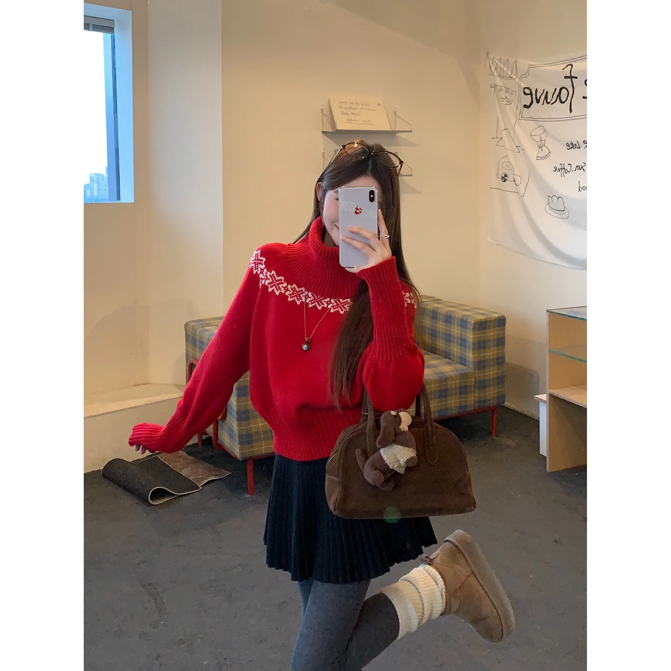 Cisas Aosphere Long Sve gebreide trui dames losse pasvorm zachte gezellige overhead winter Sle Faion comfortabele top