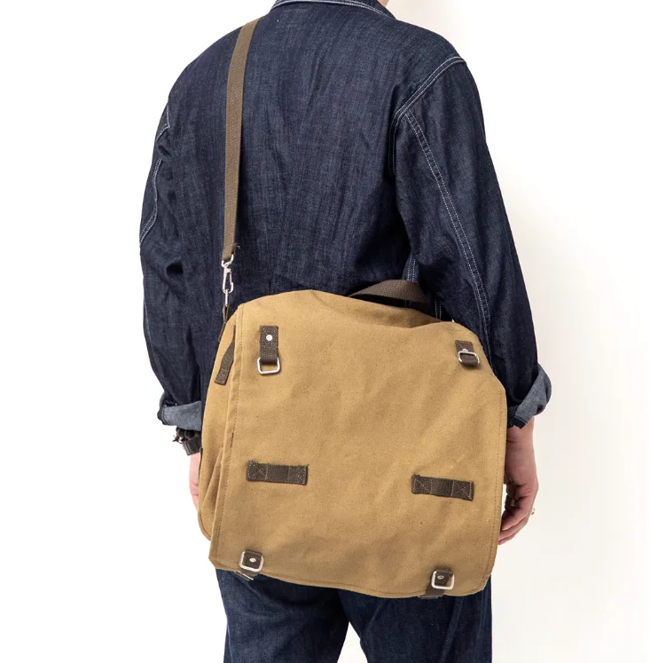 

German Original MIL-TEC Replica Military Edition West German Canvas Backpack Shoulder Lei Feng Bag