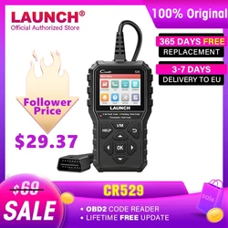 Launch Lançamento creader 529 cr529 obd2 scanner automotivo ferramentas de diagnóstico obdii leitor de código carro diagnóstico ferramentas verificação do motor