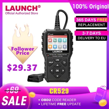 Launch Creader 529 CR529 OBD2 Scanner Automotive Diagnostic Tools OBDII Code Reader Car Diagnost Auto Scan Tools Engine Check