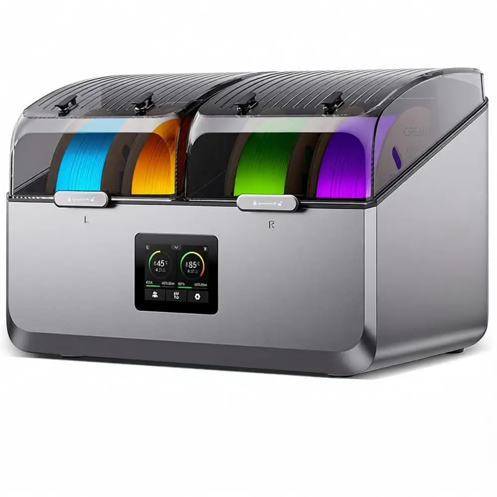 

Сушилка для филамента на 4 катушки для 3D-принтеров с PTC-нагревателем 110 Вт, сенсорным ЖК-дисплеем и вращением на 360° ° Нагреватель для PLA, PETG, ABS, TPU, нейлона