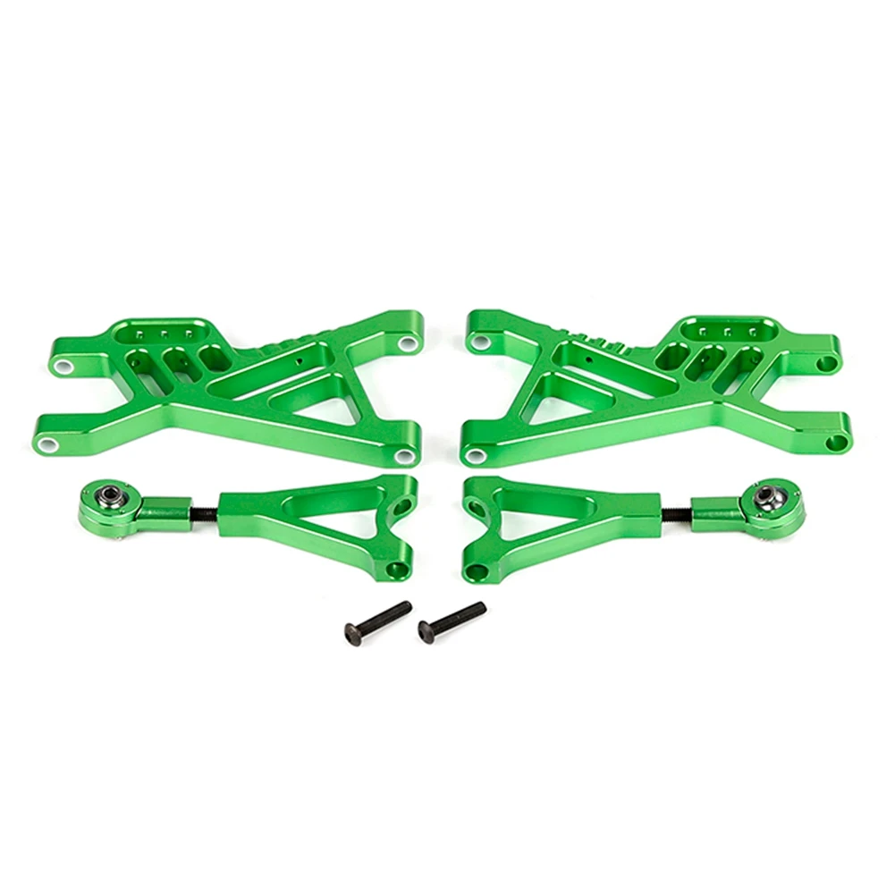 CNC Metal Rear Suspension A Arm Set for 1/5 HPI Rovan KM Baja 5B SS 5T Rc Car Toys Parts,Green