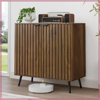 Walnut Fluted Sideboard Cabinet 1