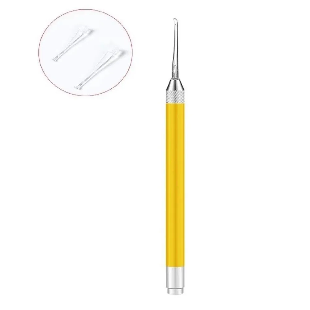 Portable Stainless Steel Luminous Ear Scoop Visual with Light Ear Picking Tool Handy Ear Cleaning Tools