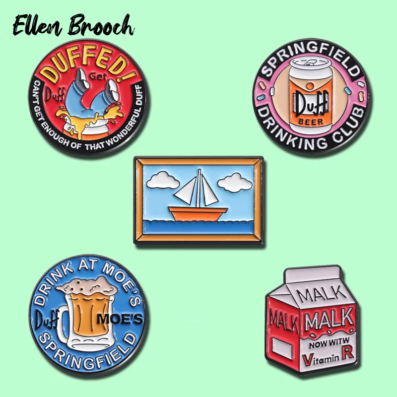 Malk Malk Now With Vitamin R Enamel Pins Can't Get Enough of That Wonderful Duff Brooch Lapel Badges Jewelry Gift for Friends Fa