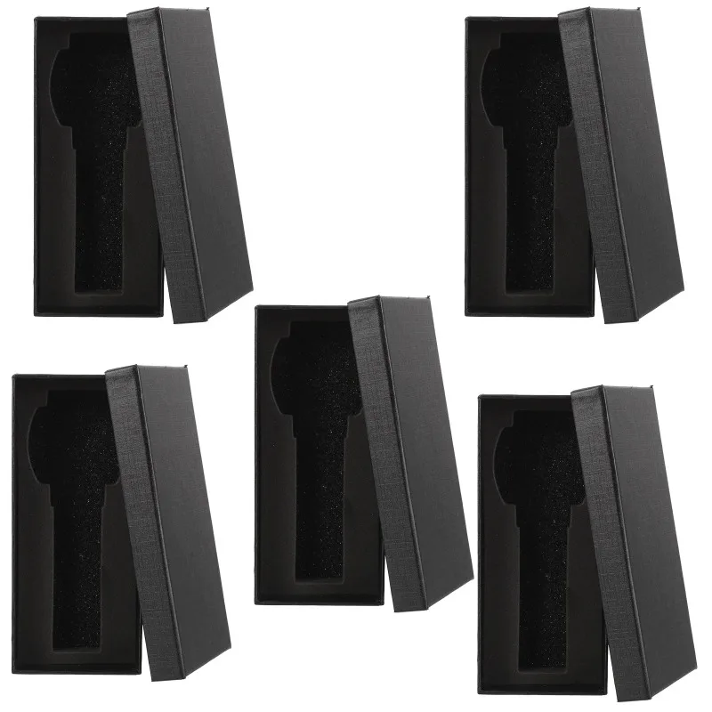 5pcs Sponge Gift Packaging Box Jewelry Paper Boxes Gift Cases with Rectangle Container Watch Box