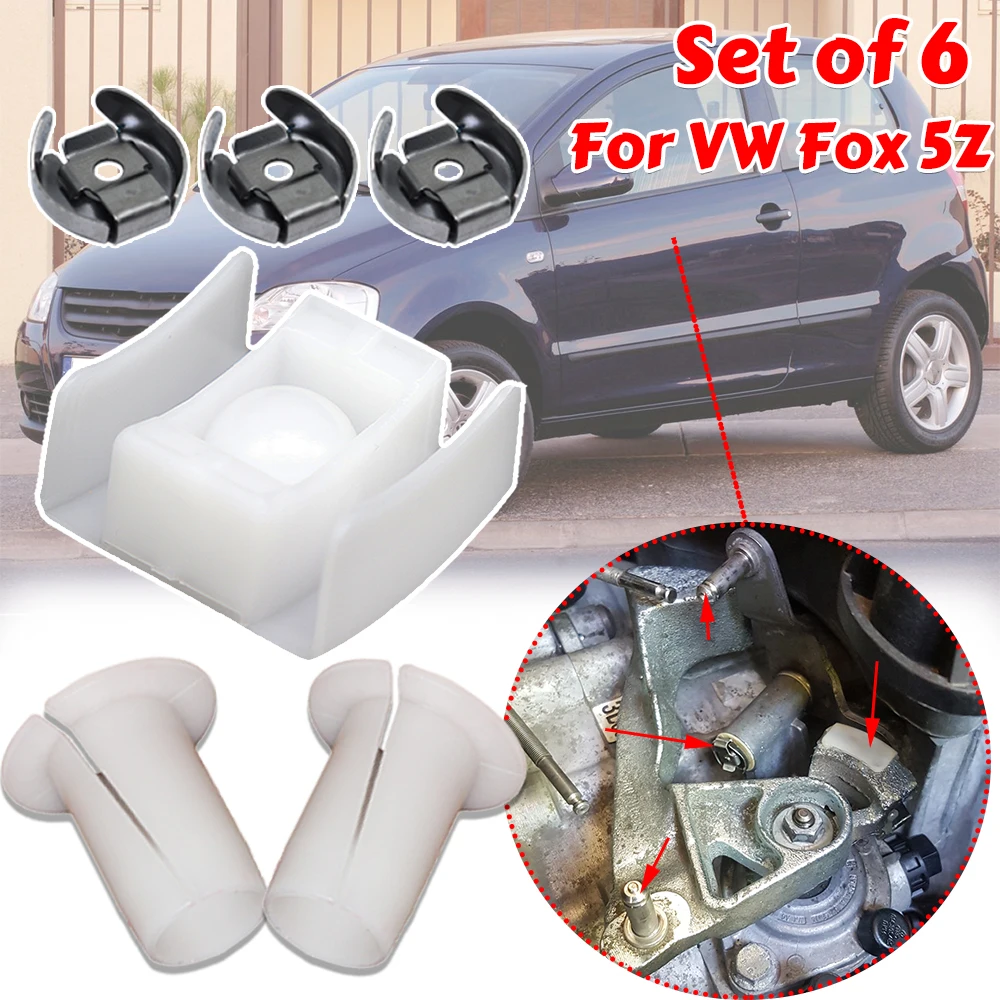 

For VW Fox 5Z 2005 2006- 2011 Gear Selector Wiring Lock Washer Shift Relay Lever Slide Bushing Kit Sliding Shoe Bearing Socket