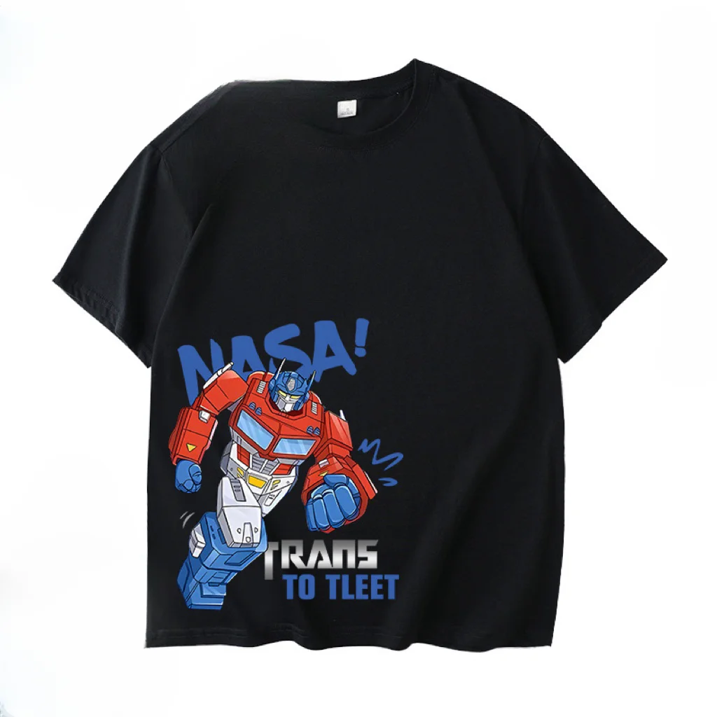 King Kong Boys and Girls Cotton T-Shirt Optimus Prime Kids Adult 3D Printed Short Sleeves