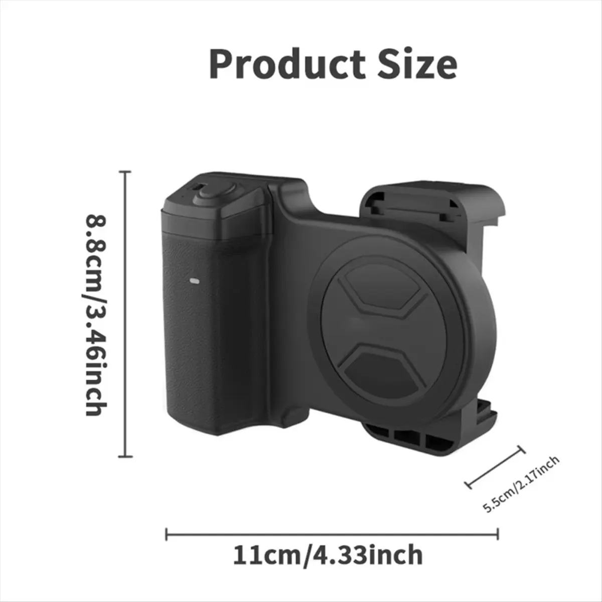 Top Sale Smartphone Selfie Handle Phone Camera Snap Grip with Detachable Shutter Remote for 16/15/14 Vlog Video