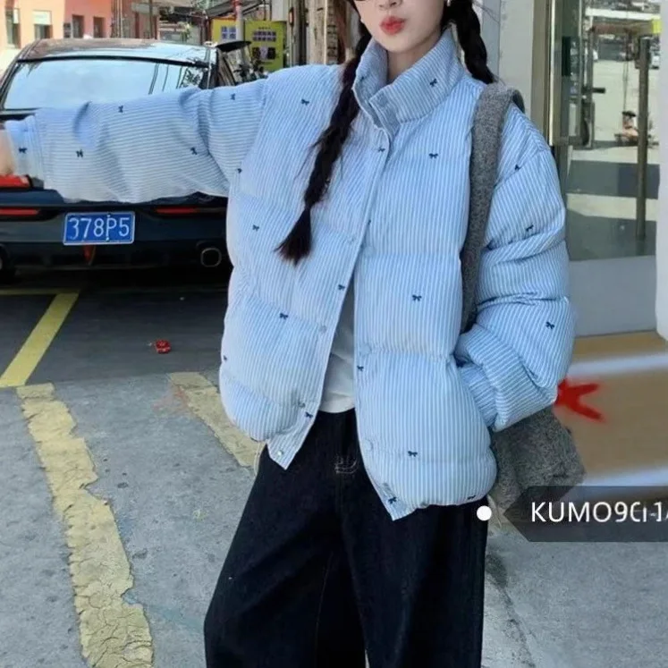 

2025 New Cotton Clothes for Women Japanese and Korean Style Small Fashionable Casual Versatile Loose Cotton Jacket Thick