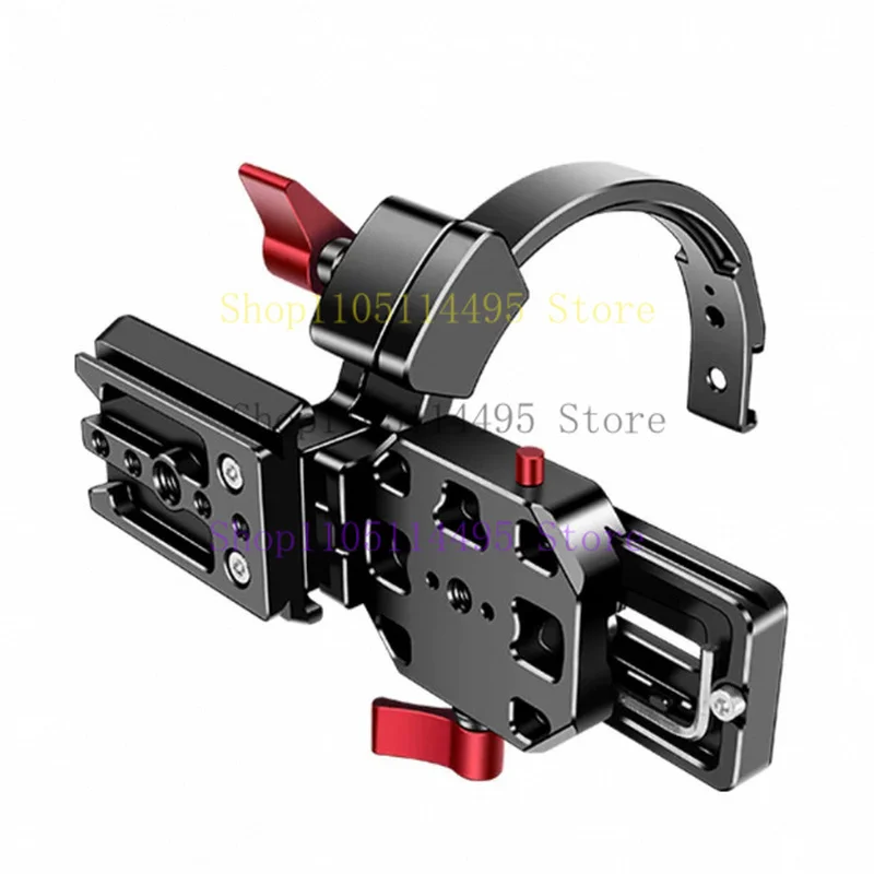 For DSLR Mirrorless Camera Horizontal Vertical Shot Magic Ring Rotatable Half Ring Bracket Quick Release Plate Tripod Mount