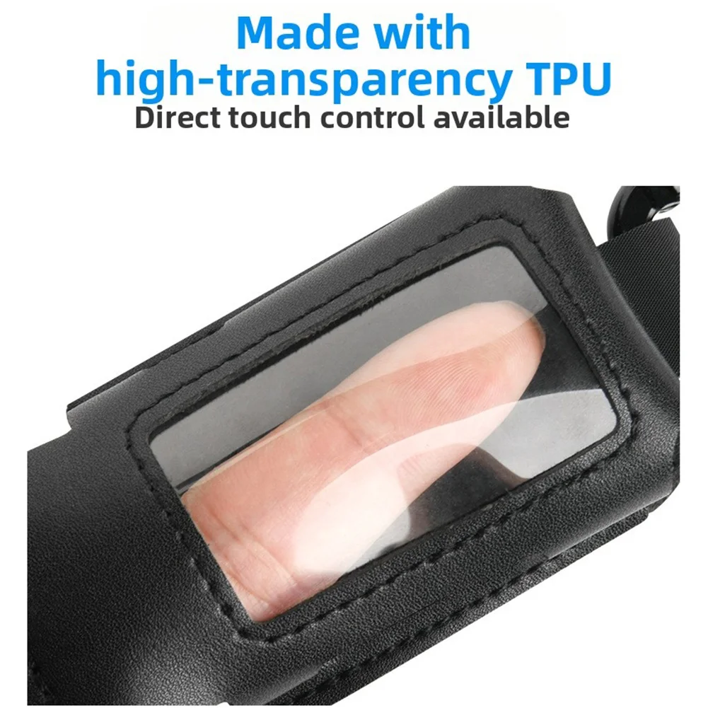 مشغل MP3 حقيبة التخزين 5x1.5x7 سنتيمتر بولي PU المحمولة واقية مفتاح مشبك ل SanDisk-كليب مشغل MP3 سلسلة الملحقات