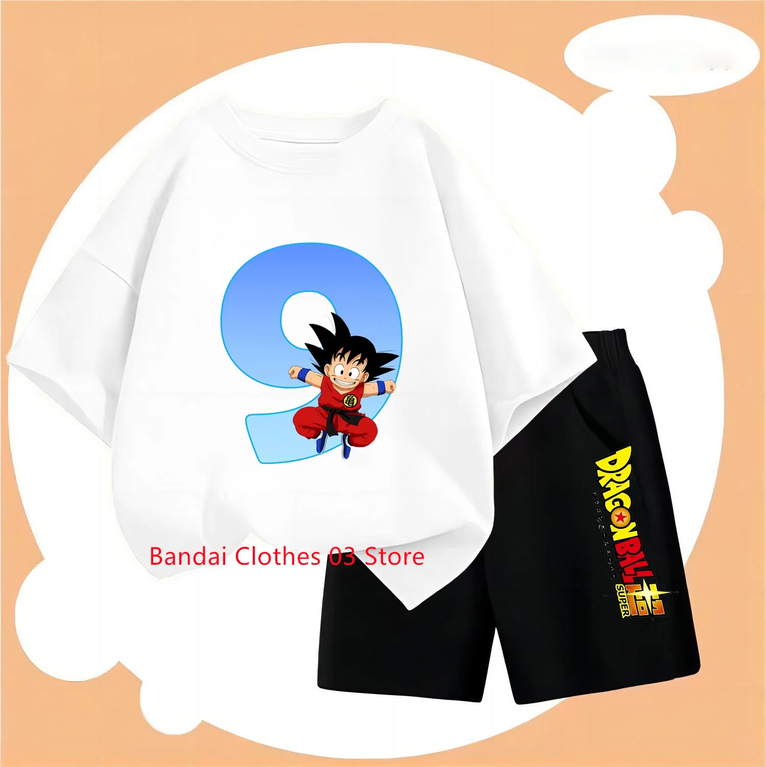 Dragon-Ball Z T Shirt Children Kawaii Funny Summer Cartoon Tshirt for 6-9yearBoys Girls Kid Children's Sets Unisex Short Sleeves