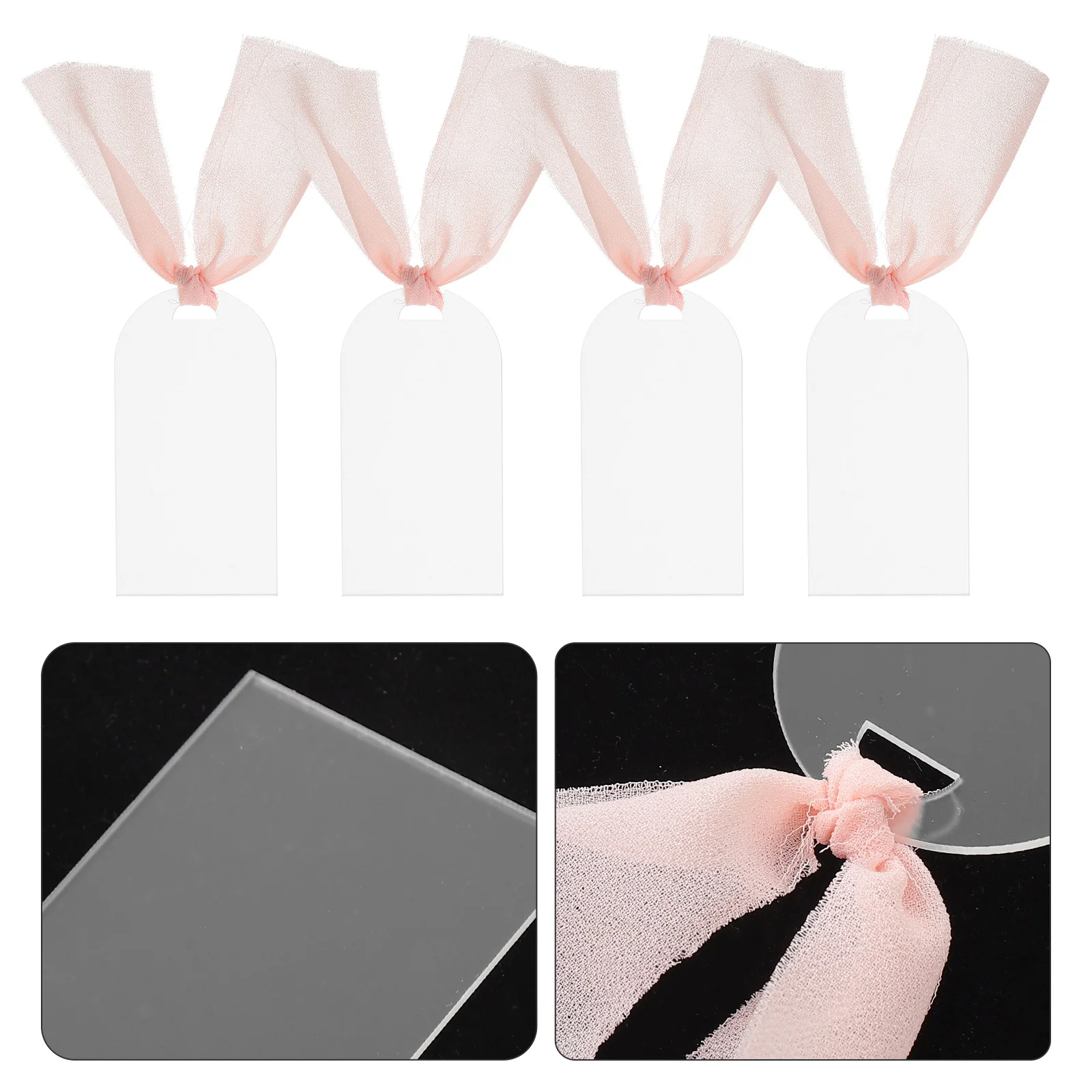 

10Pcs Acrylic Frosted Wedding Reserved Signs Blank Tags Hanging Chair Decor Seating Signs Reusable Acrylic Reserved Sign Hanging