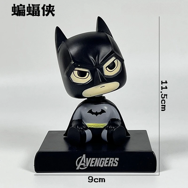 Novo bestakingdom batman groot personalizado dos desenhos animados figura criativa modelo anime carro periférico bobblehead ornamento presente do feriado