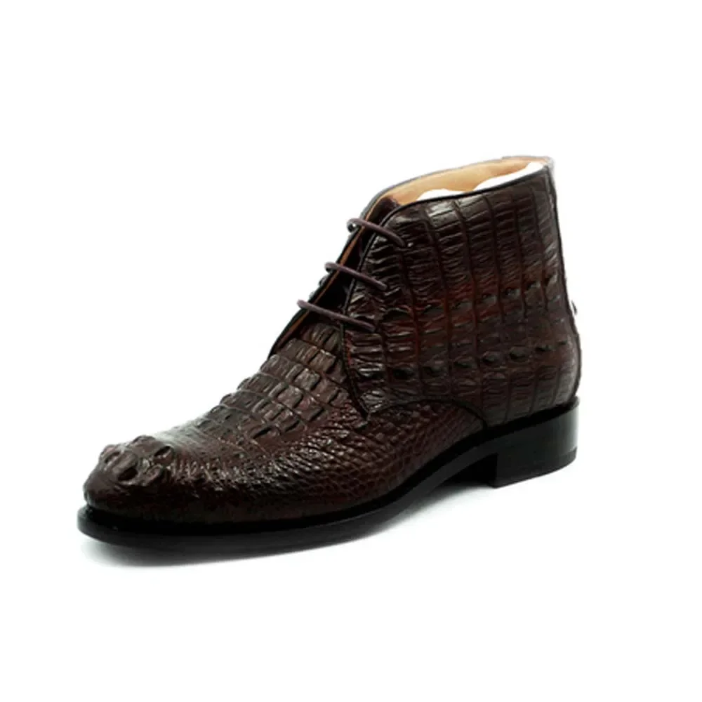 hulangzhishi crocodile men boots   Pure manual male Short male boots